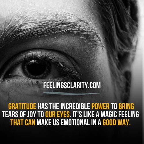 can emotion of gratitude move you to tears